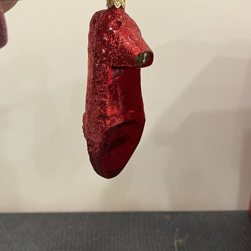 Christopher Radko Wizard‎ Of Oz Blown Glass Ornaments RUBY SLIPPERS (One) *Read!